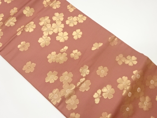 JAPANESE NAGOYA OBI / WOVEN SAKURA